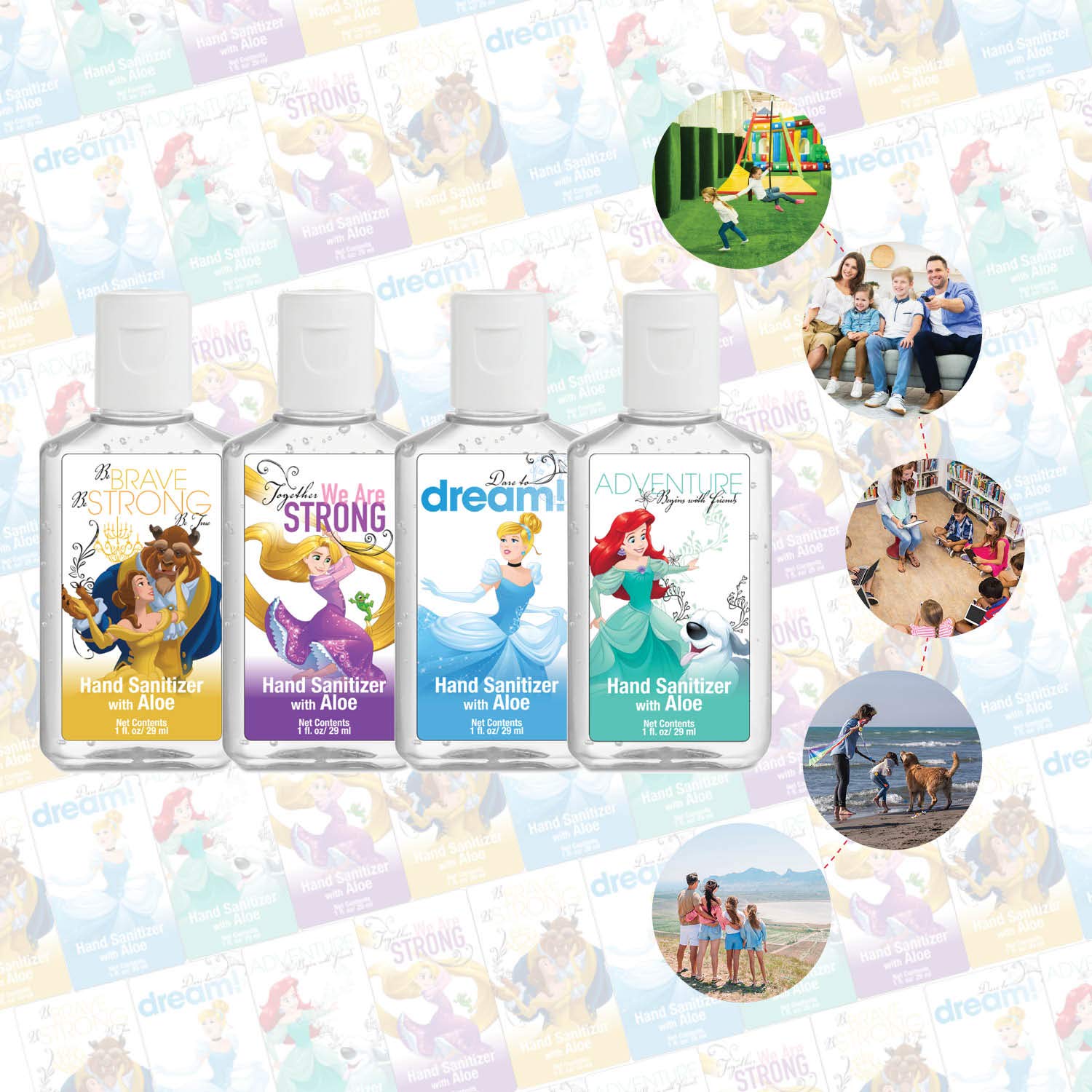 Disney Princess Hand Sanitizer Set - 50 Pack