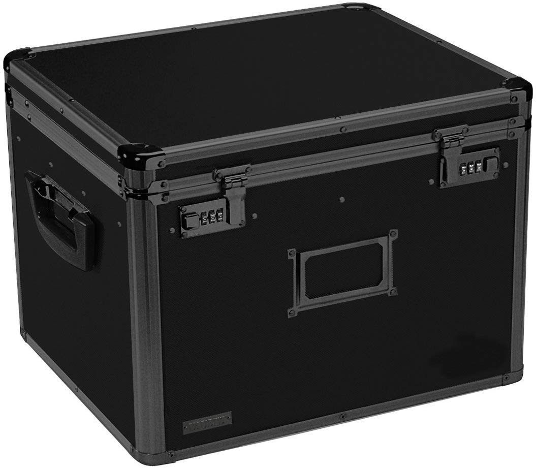 Locking File Storage Box - Two-Handled - Letter/Legal File Storage