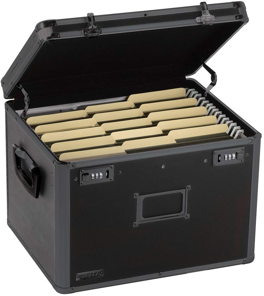 Locking File Storage Box - Two-Handled - Letter/Legal File Storage