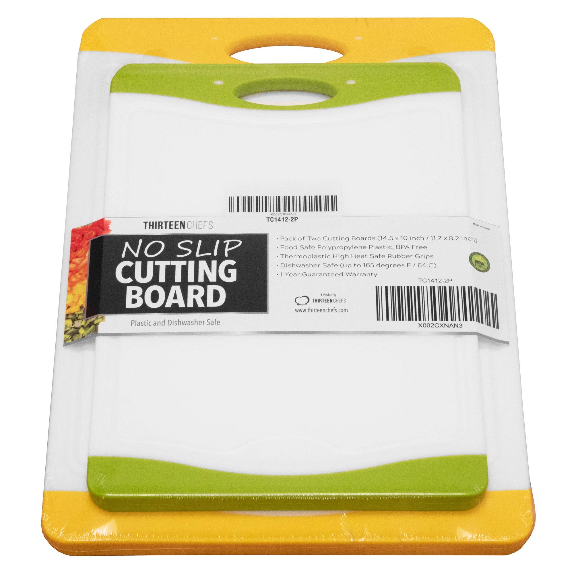 Non-Slip Plastic Cutting Board Set