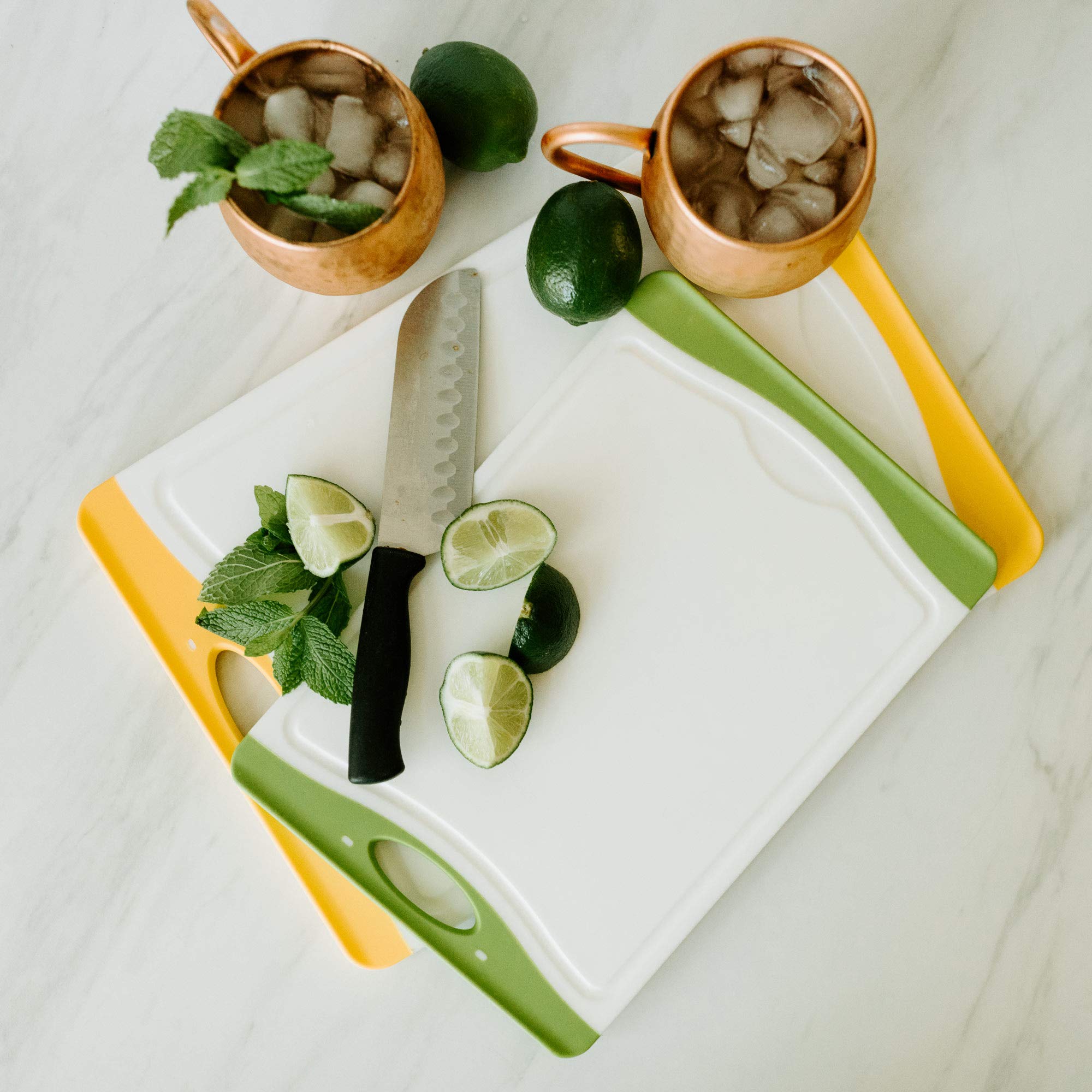 Non-Slip Plastic Cutting Board Set