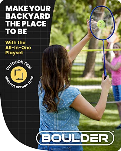 Pickleball Paddles & Badminton Set