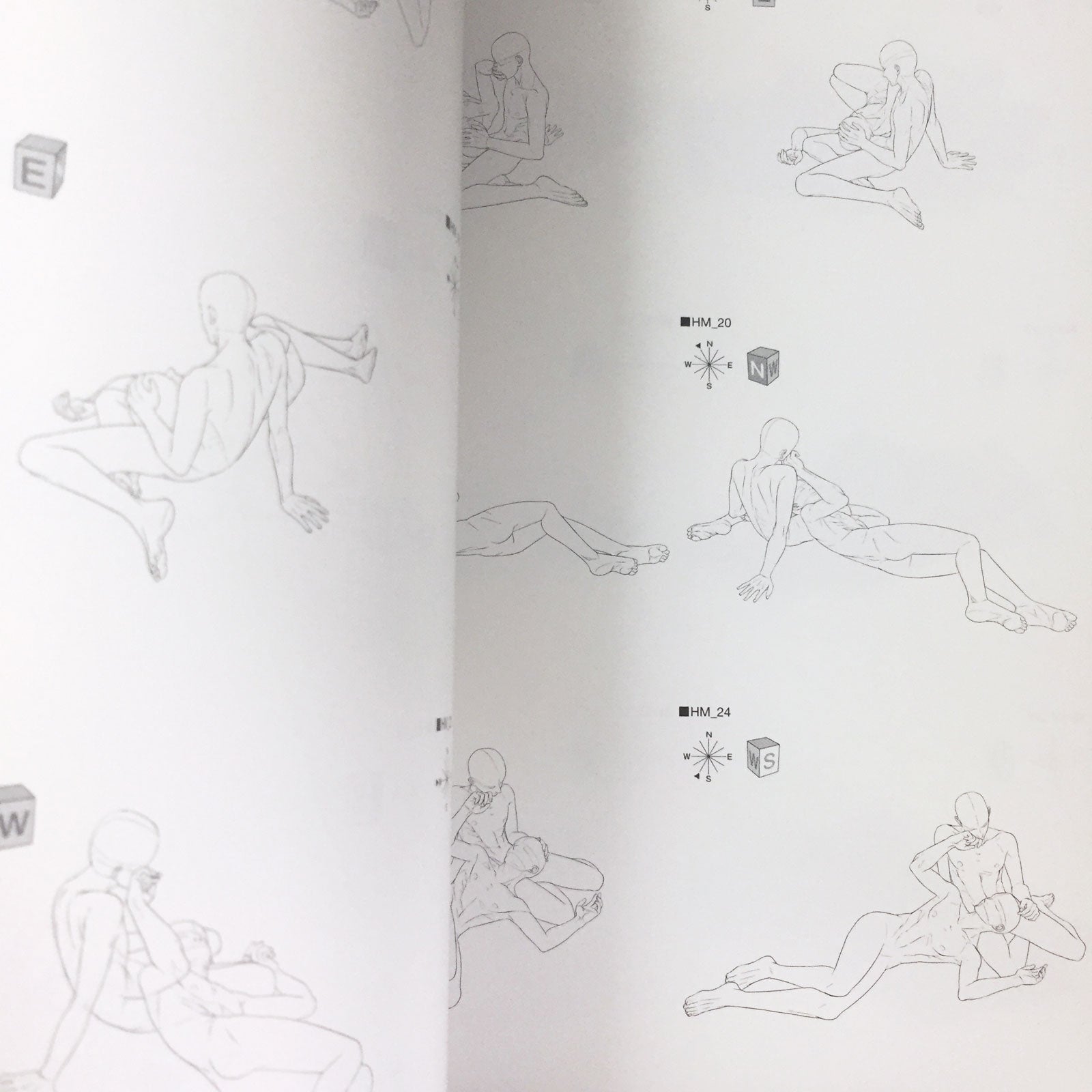 BL Pose Collection Love Scene Drawing Collection 2 w/CD-ROM