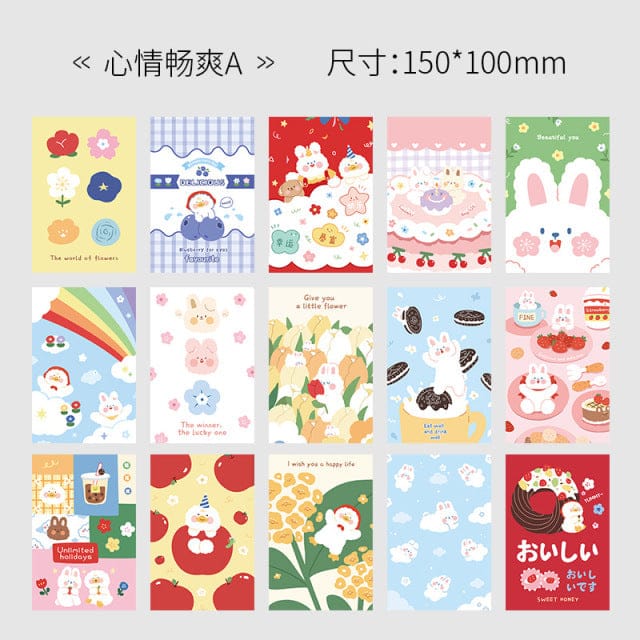 15pcs Kawaii Wall Cards