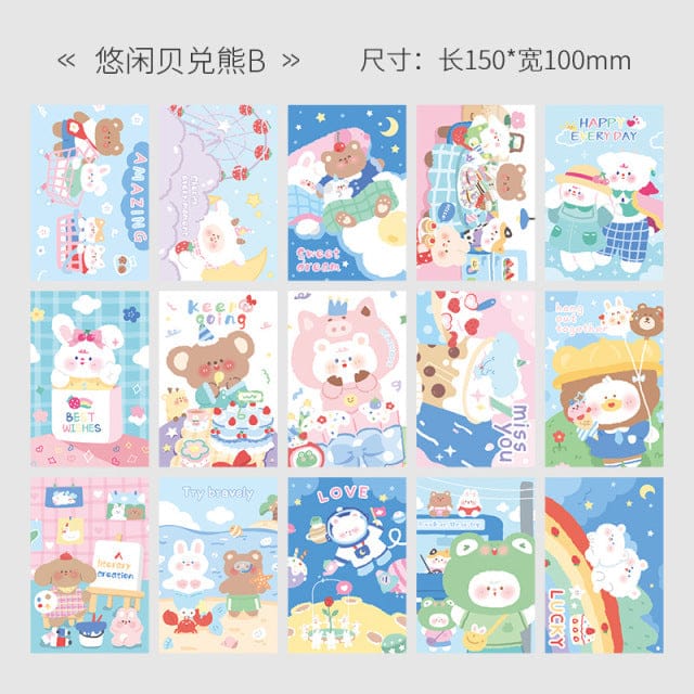 15pcs Kawaii Wall Cards