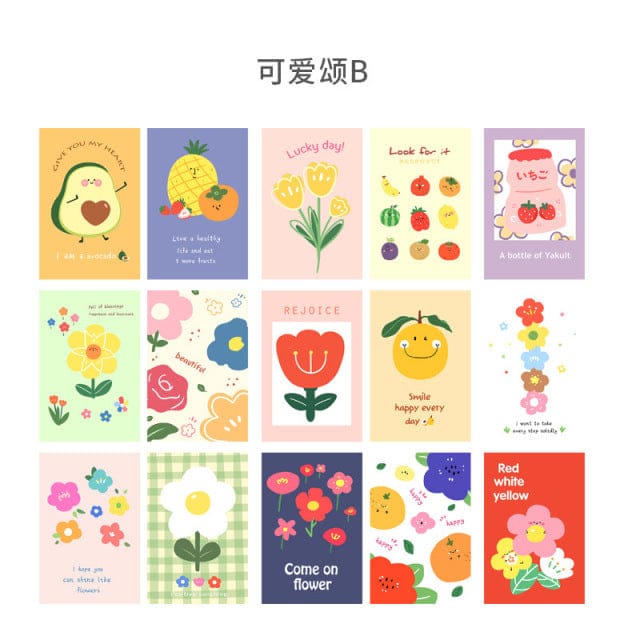 15pcs Kawaii Wall Cards