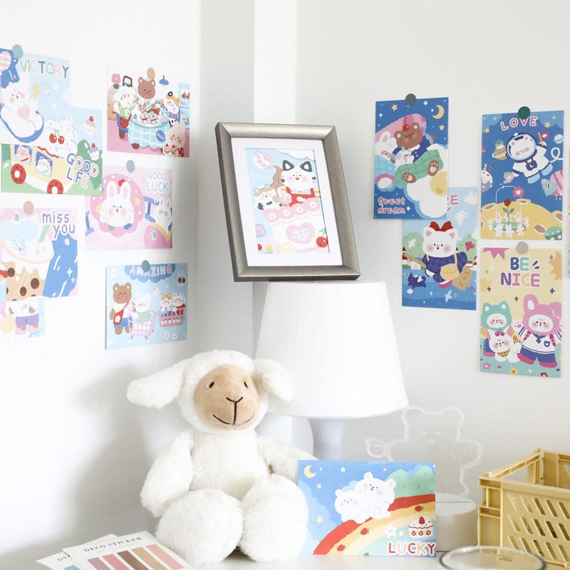 15pcs Kawaii Wall Cards