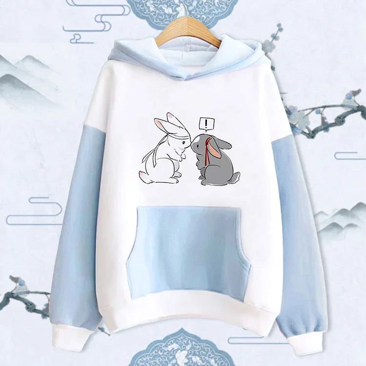 Pocketful of Joy: Sweet Rabbit Design Sweatshirt - Cozy Elegance for Every Occasion! ????