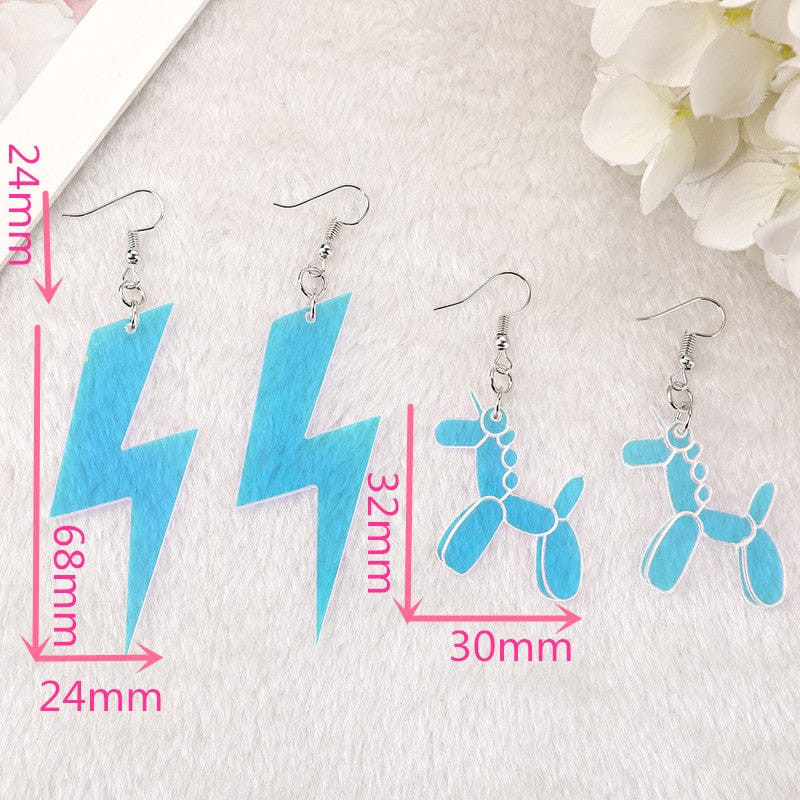 1Pair Butterfly Charm Acrylic Earrings