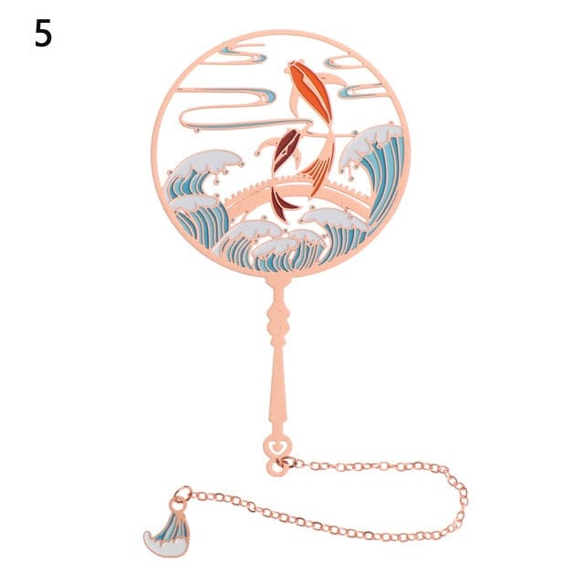 1PC Kawaii Fan Bookmark