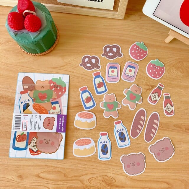 20Pcs/Set Gummy Bear Stickers