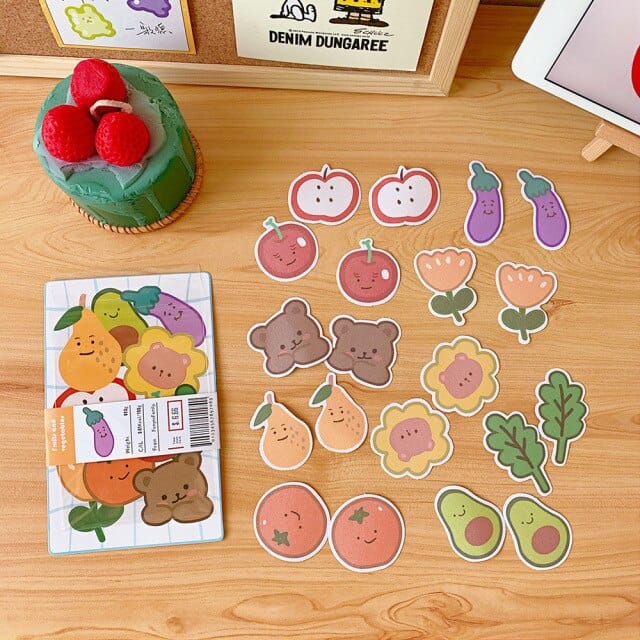 20Pcs/Set Gummy Bear Stickers