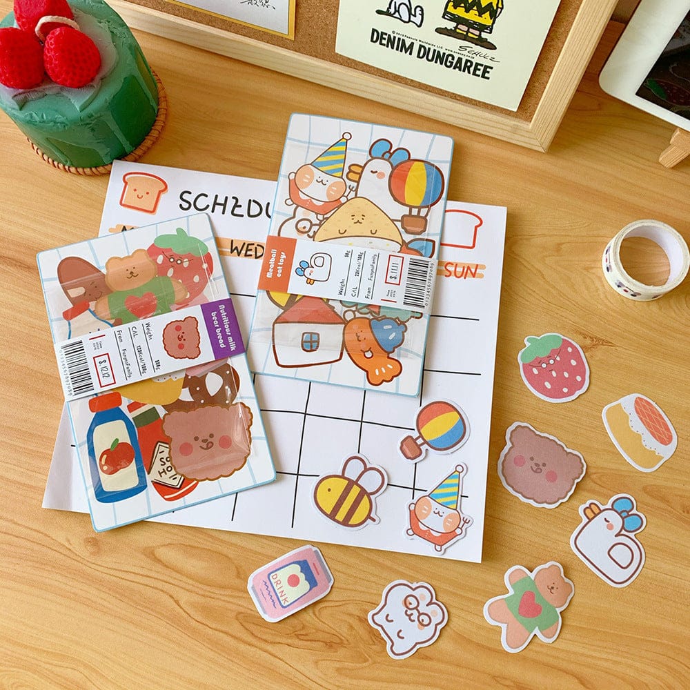 20Pcs/Set Gummy Bear Stickers