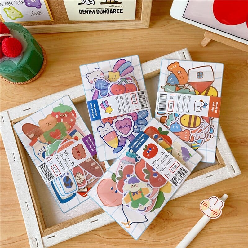 20Pcs/Set Gummy Bear Stickers