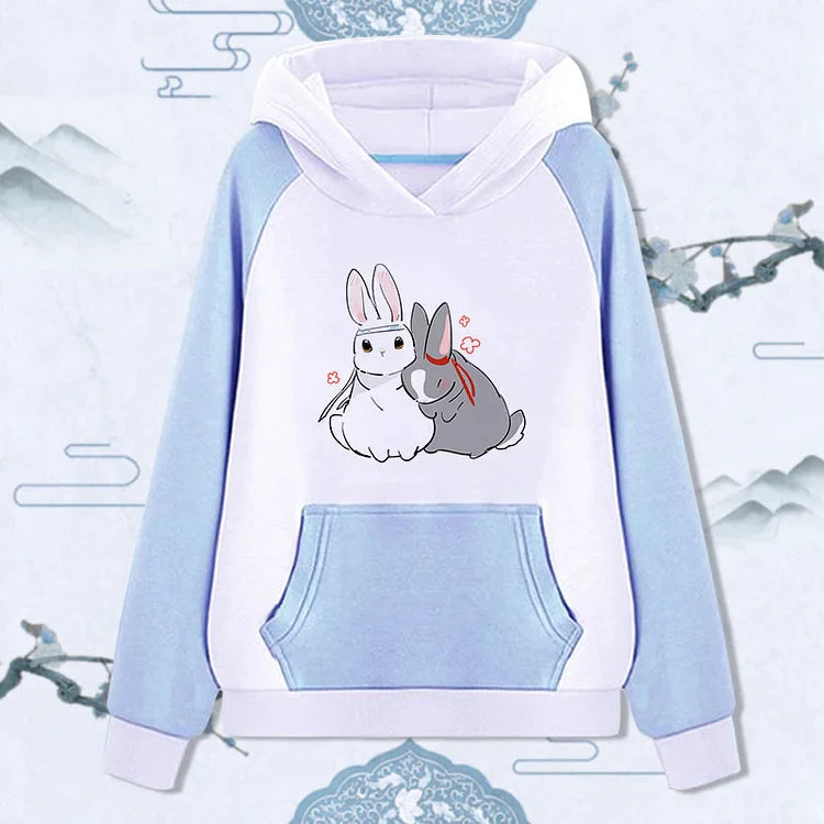 Pocketful of Joy: Sweet Rabbit Design Sweatshirt - Cozy Elegance for Every Occasion! ????