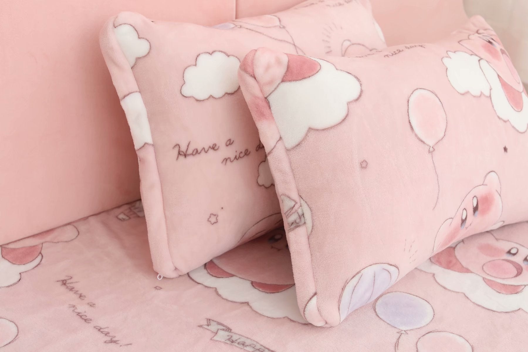 Kawaii Pink Mochi Anime Blanket