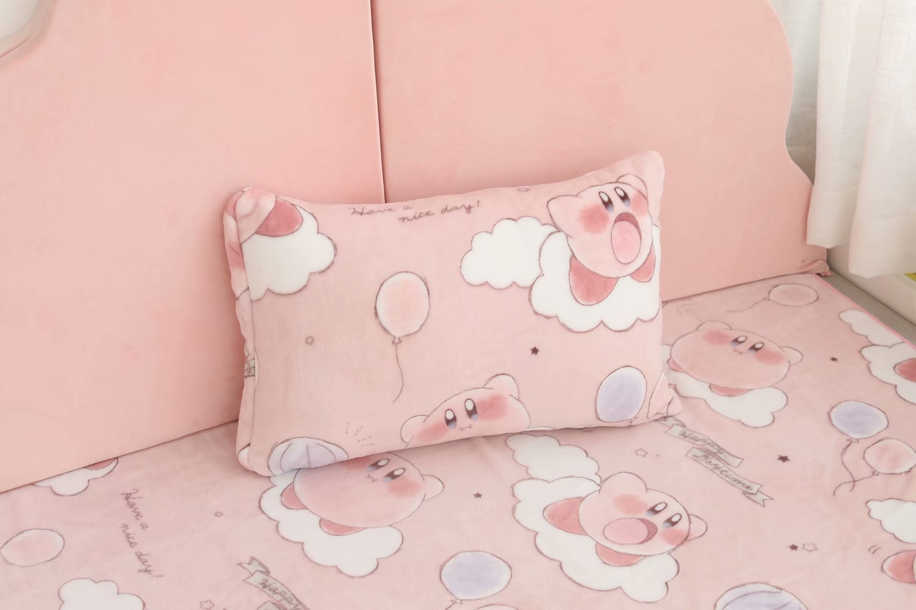 Kawaii Pink Mochi Anime Blanket