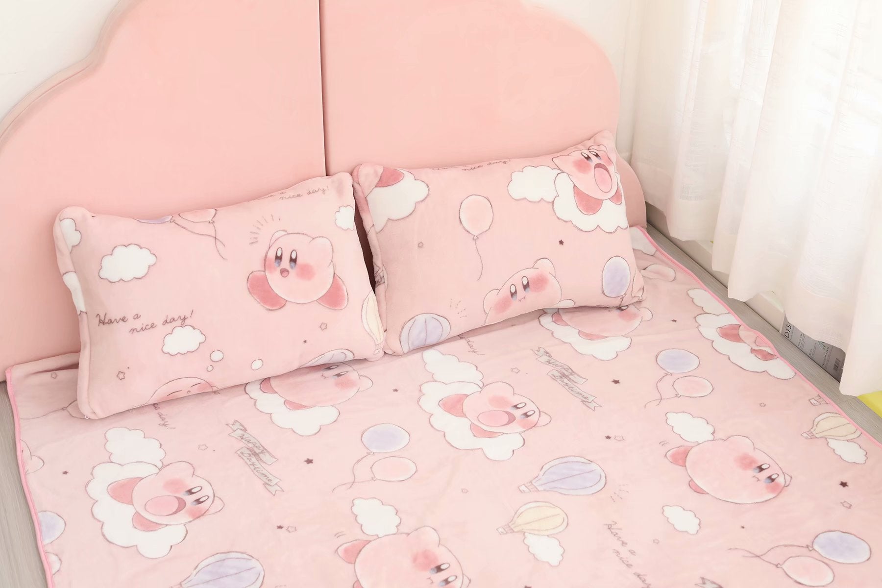 Kawaii Pink Mochi Anime Blanket