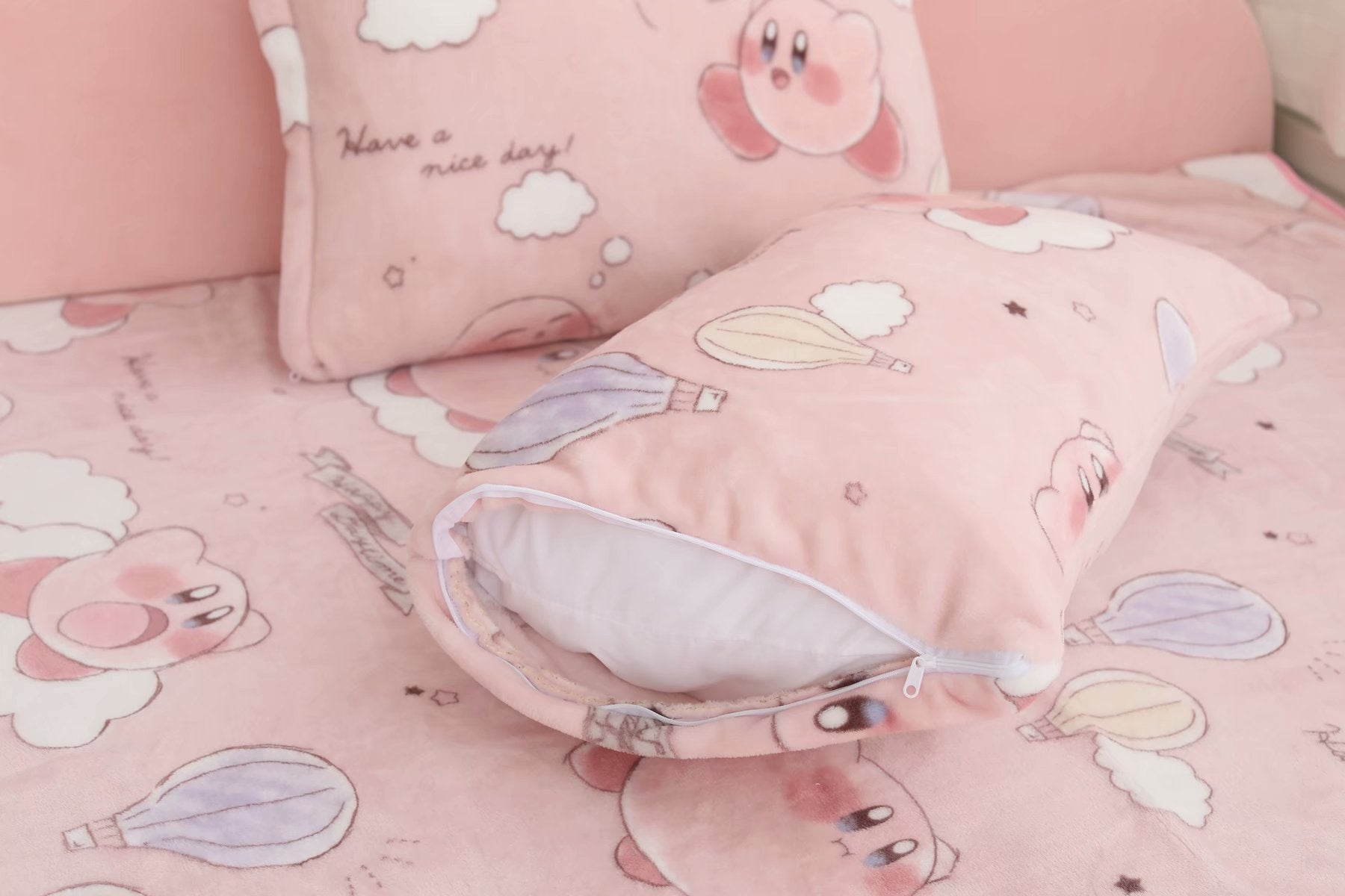 Kawaii Pink Mochi Anime Blanket