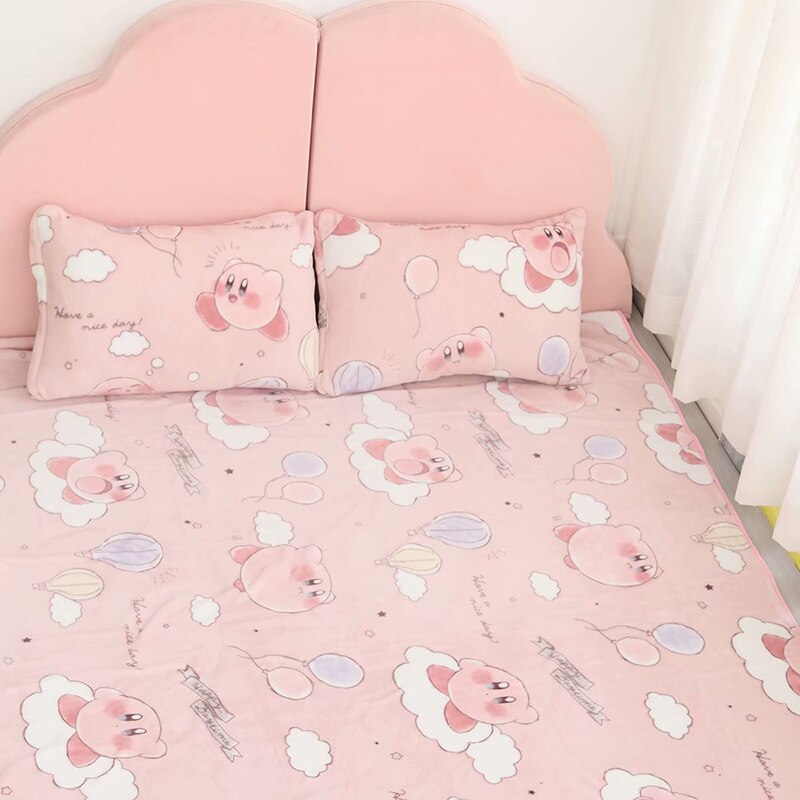 Kawaii Pink Mochi Anime Blanket