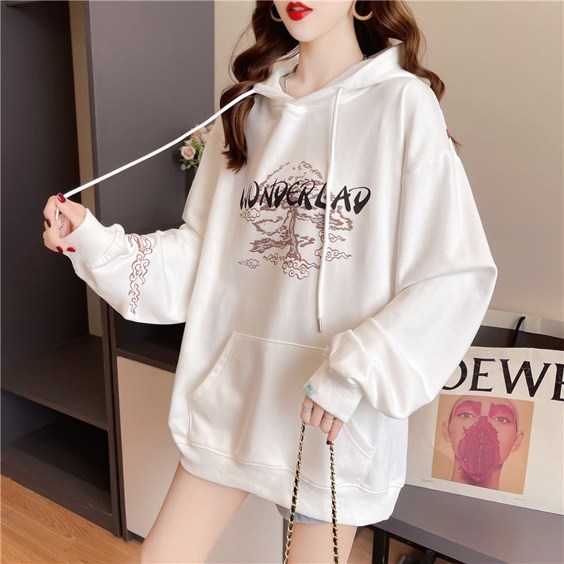 Harajuku Vintage Sakura Sweatshirt Hoodie