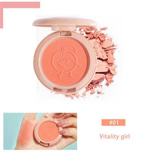 Peachy 6 Colors Blush Makeup Mineral Powder Palette