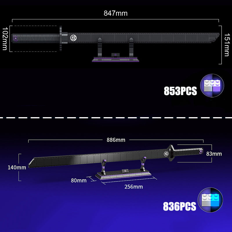 Seven Thousand Demon Sword and Stand Building Blocks