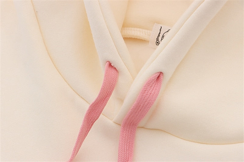 Peach Milk Kawaii Bunny Hoodie