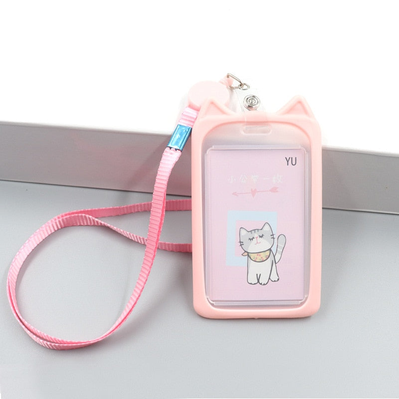 1PC Card Holder with Retractable Reel Lanyard