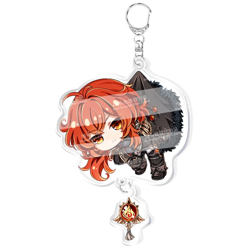 Kawaii Anime Genshin Keychain