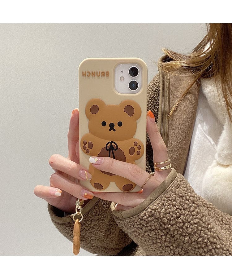 Brunch Bear Silicone iPhone Case