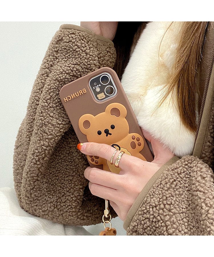 Brunch Bear Silicone iPhone Case