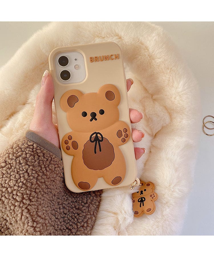 Brunch Bear Silicone iPhone Case