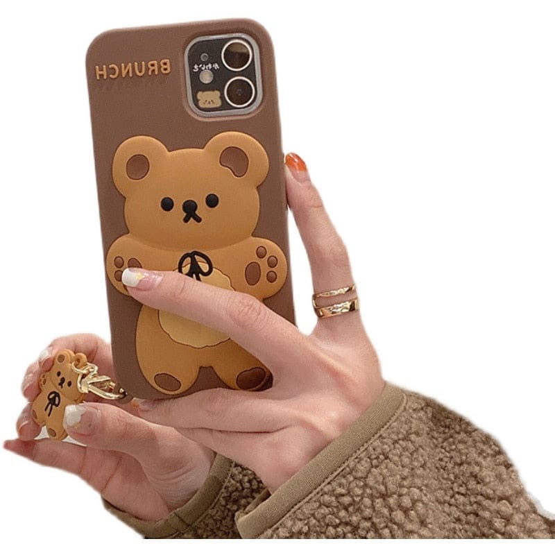 Brunch Bear Silicone iPhone Case