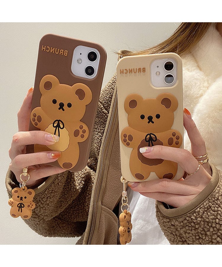 Brunch Bear Silicone iPhone Case