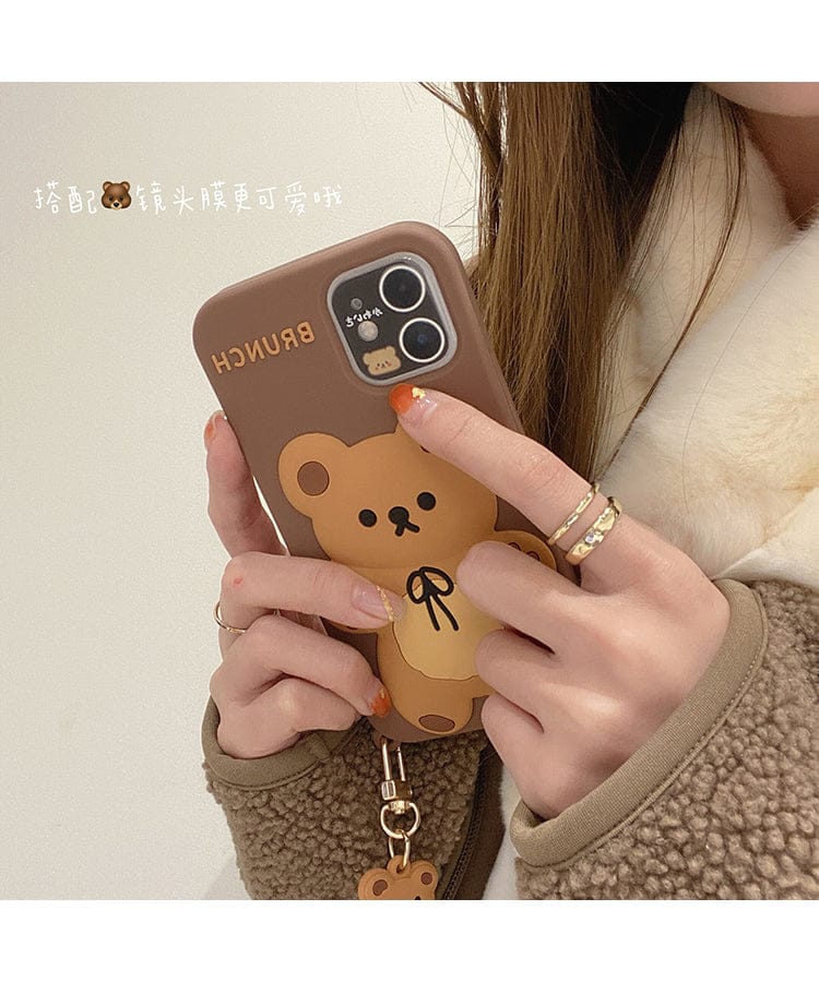 Brunch Bear Silicone iPhone Case