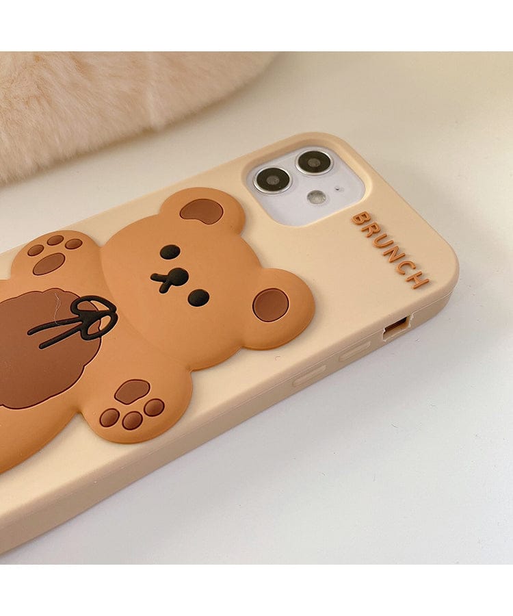 Brunch Bear Silicone iPhone Case