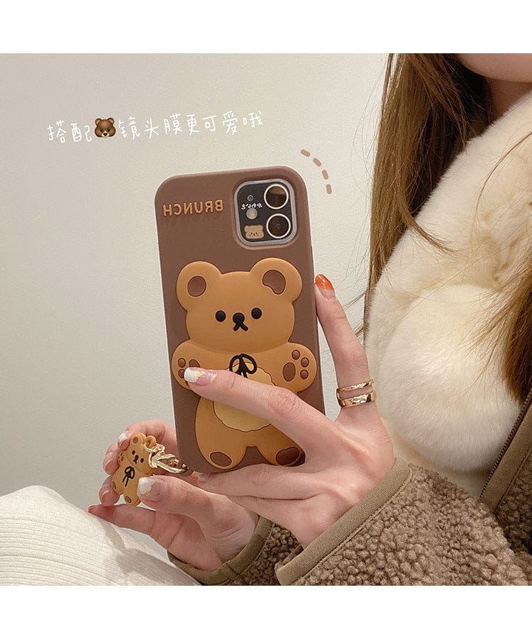 Brunch Bear Silicone iPhone Case