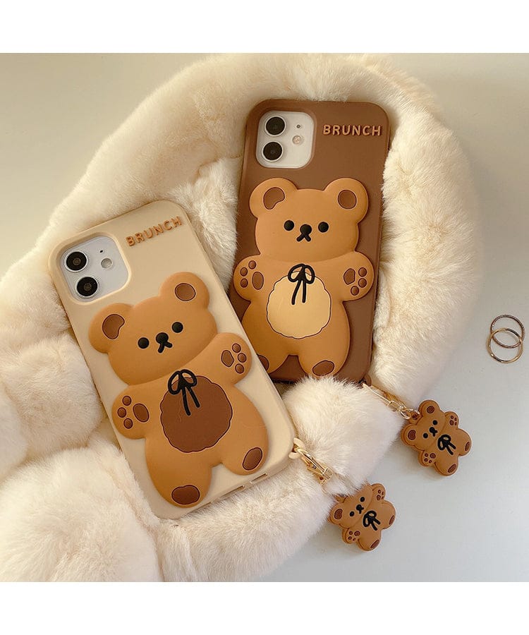 Brunch Bear Silicone iPhone Case