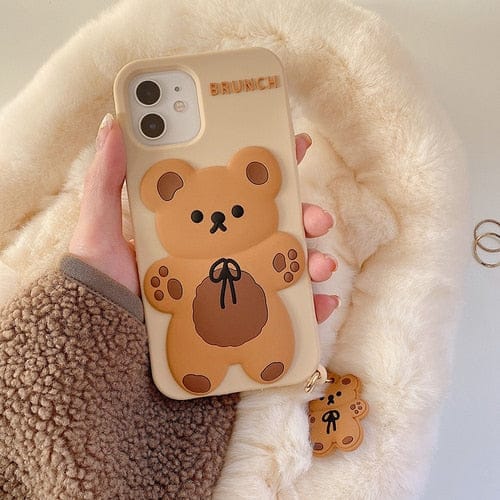 Brunch Bear Silicone iPhone Case