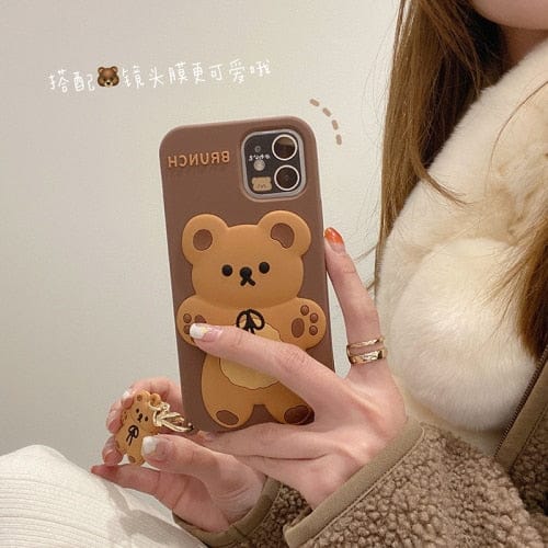 Brunch Bear Silicone iPhone Case