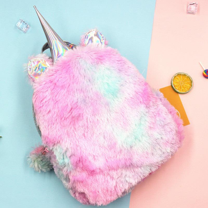 Kawaii Unicorn Plush Small Backpack