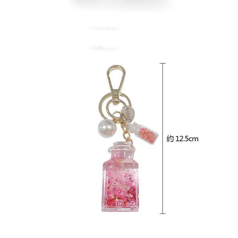 Immortal Flower Liquid Bottle Keychain