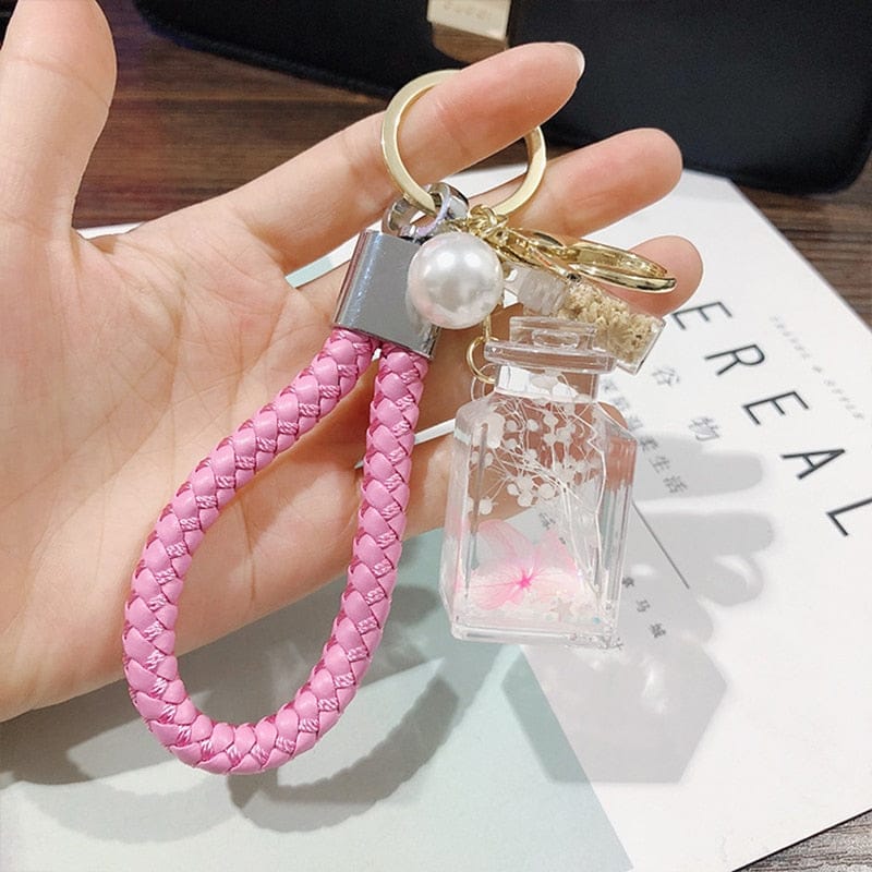 Immortal Flower Liquid Bottle Keychain