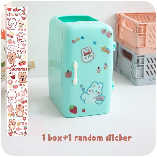 Kawaii Desk Mini Fridge Organizer