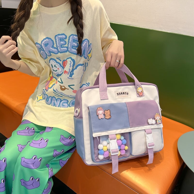 Kawaii School Backpack & Shoulder Bag