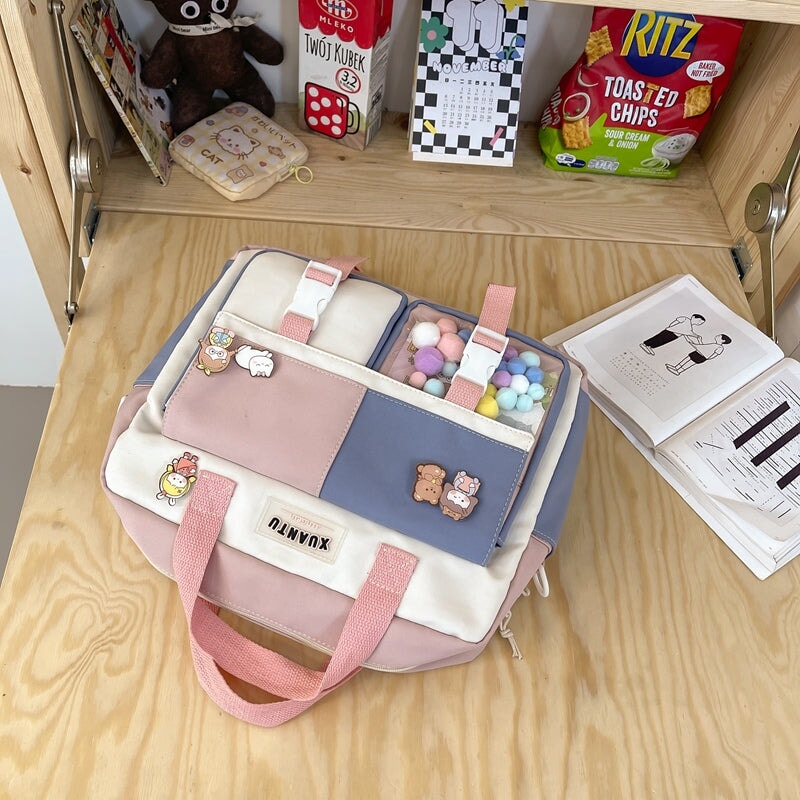 Kawaii School Backpack & Shoulder Bag