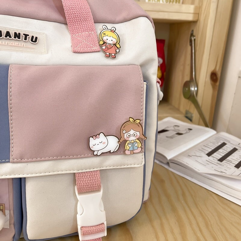 Kawaii School Backpack & Shoulder Bag