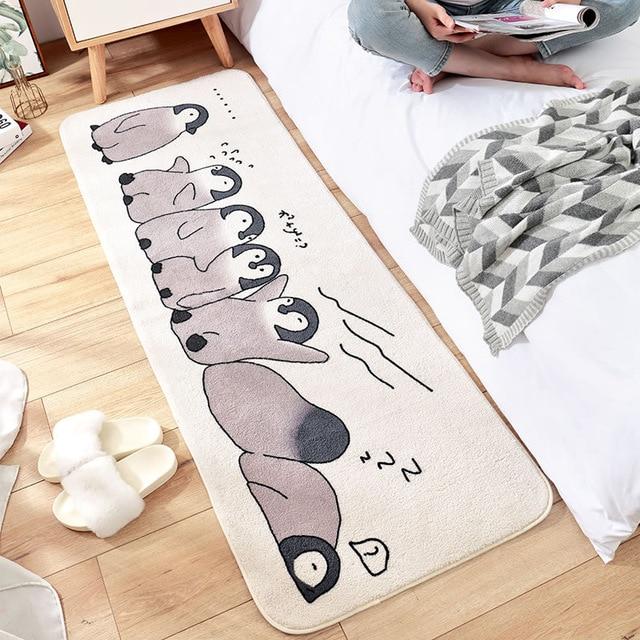Enchanting Fluffiness: Long Fluffy Kawaii Animal Bedroom Rugs