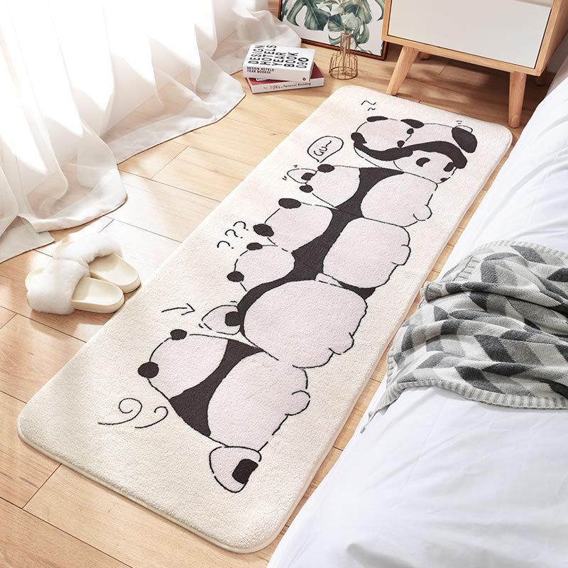 Enchanting Fluffiness: Long Fluffy Kawaii Animal Bedroom Rugs